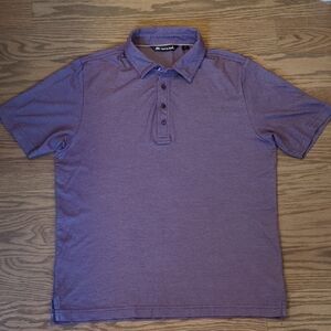 Travis Mathew Zinna Men's Size M Heathered Purple Golf Polo
